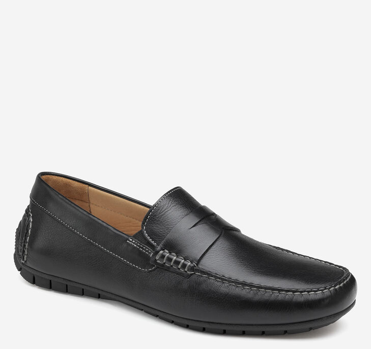 Johnston & Murphy Cort Penny Loafers Herr - Svarta Finskor [CY3695087]